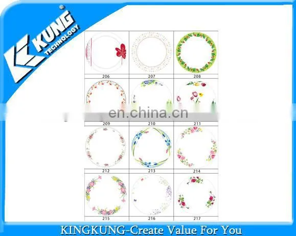 High quality printed foil paper for melamine tableware products