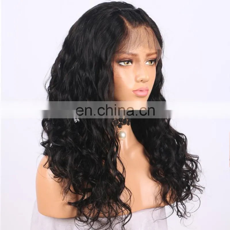 Wholesale Price virgin Brazilian Hair 360 lace frontal wig curly wig for black women