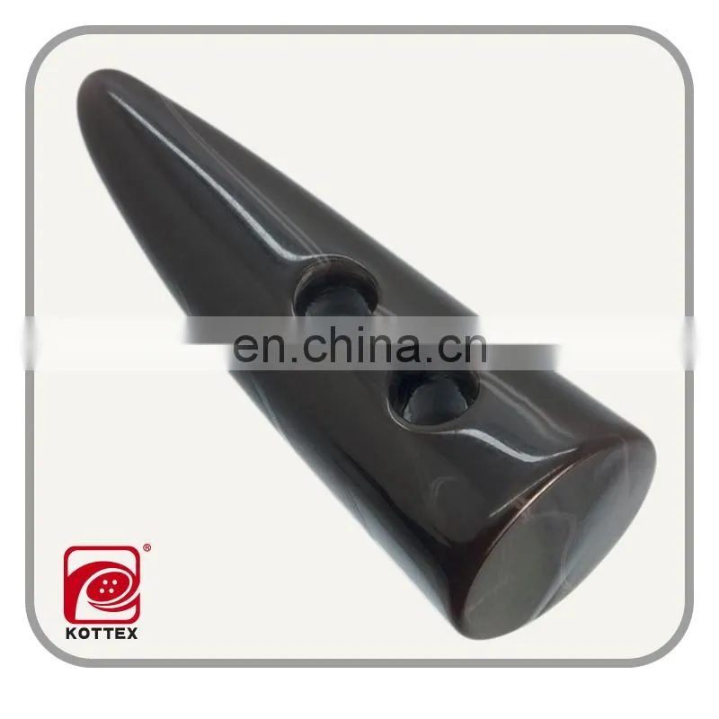 Factory plastic resin toggle button for coat, nickle free & lead free