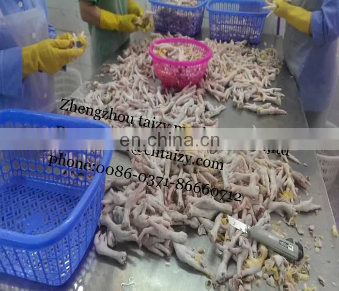 chicken feet export process/chicken feet processing machine with lower price