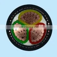 VV 4x120 0.6V/1KV Constant section Copper Core Electrical Power Cable With PVC Insulation PVC Sheath