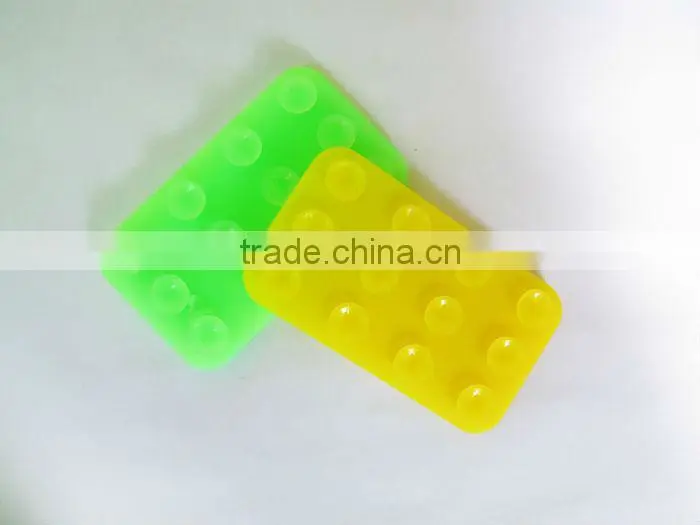2013 soft transparent double vacuum silicone suction cup,silicone sucker