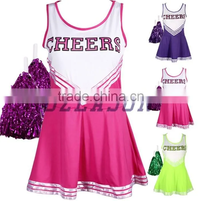 Hot sale high quality customized black & white cheerleading jersey