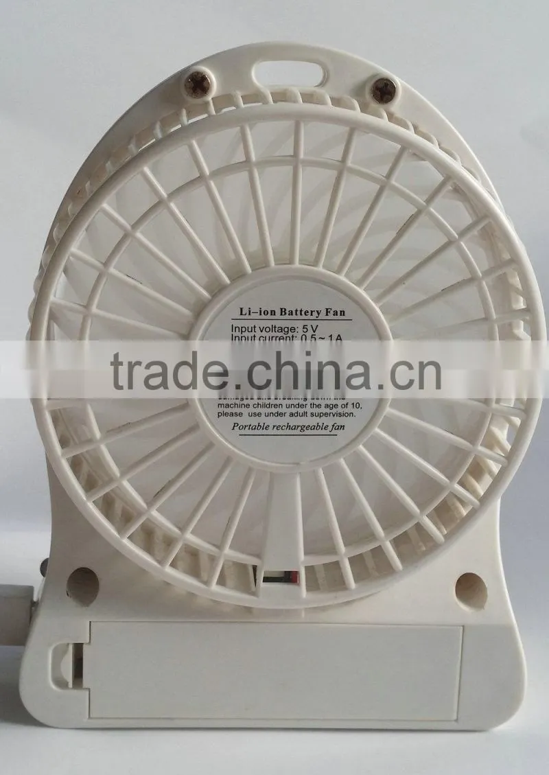 5v DC rechargeable bracker mini micro usb programmable message fan
