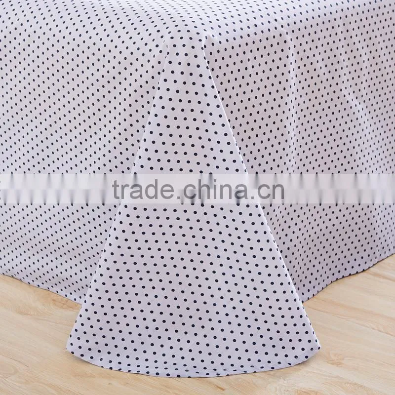 100%cotton wholesale price quilted bed sheet blue and white stripe vintage pillow case