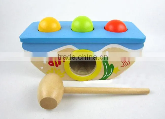 2015 Top Seach Colorful Knocking Toy Children Knocking Intelligence Toy Wooden Toys For Children