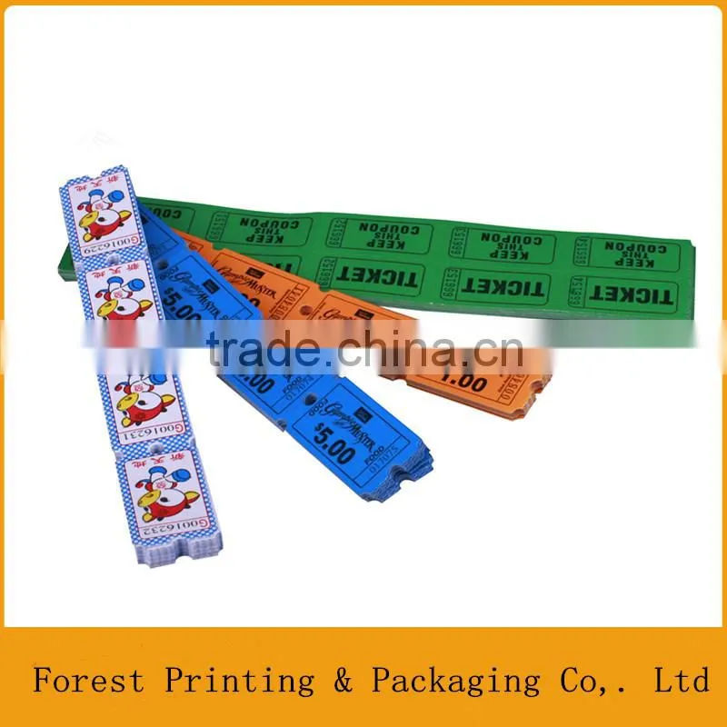 Printing service for arcade tickets,children arcade game tickets