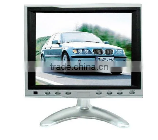 8'' new Innolux Panel 4-wire resistive touch screen monitor/ VGA/ Wireless/ PAL/NTSC