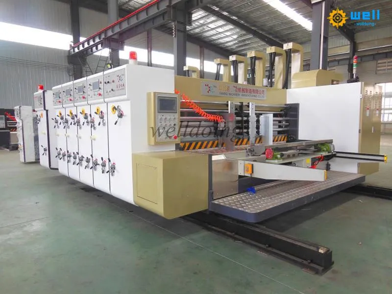 corrugated carton automatic printing die cutting slotting machine