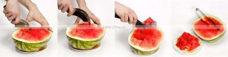 Watermelon Scoop Stainless Steel Cutter Slicy Corer Cantaloupe Slicer Server
