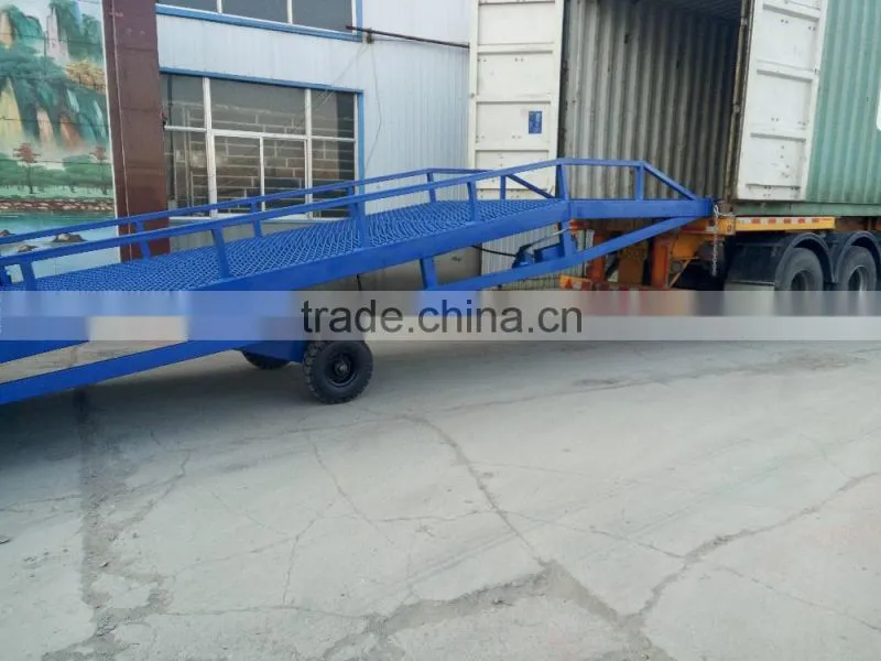 Hydraulic container truck loading ramp for forklift High quality products for a large number of reservation
