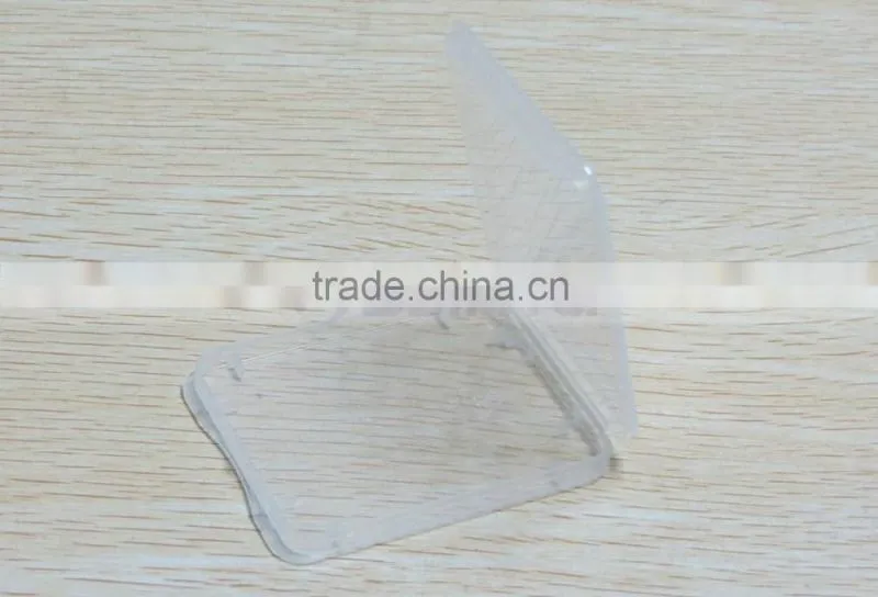 Transparent Eco-Friendsly Plastic Case CF Card Box Memory Card Case