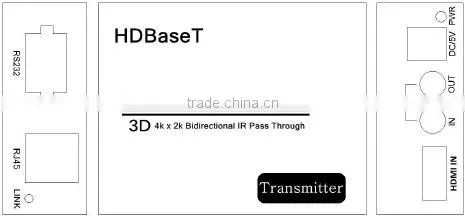 HDBaseT +RS232 +IR HDMI Extender 60m 100m 120m with UHD 2K 4K