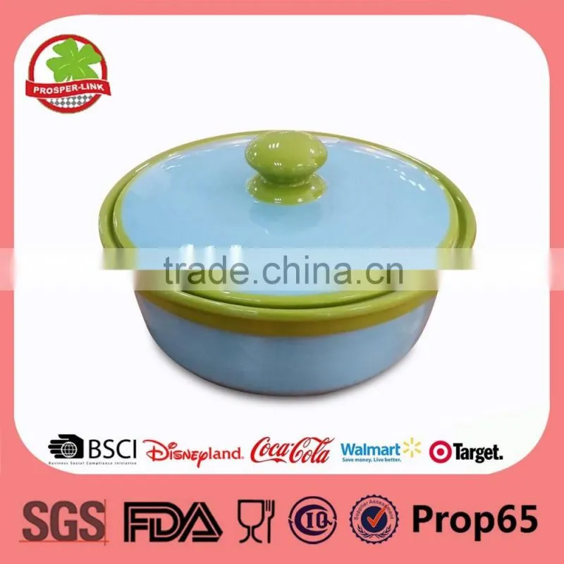 Wholesale Mini Ceramic Casserole Cookware With Lid