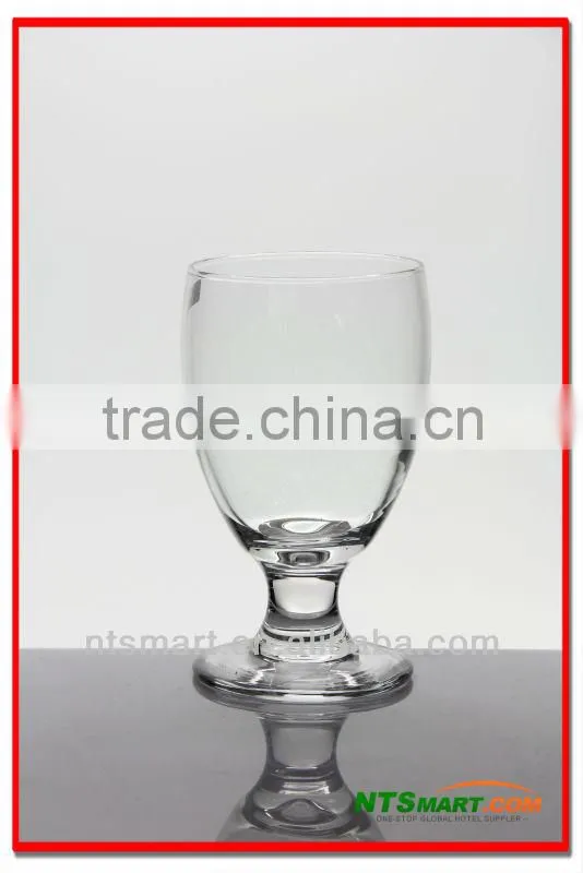 Transparent glass beer glass