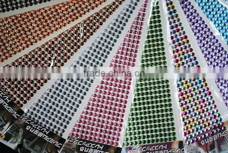 Hot sale Cake Decorating Crystal sticker sheet 504pcs 5mm stones
