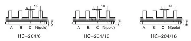WL-204 C45 price of copper earth conductor bus bar