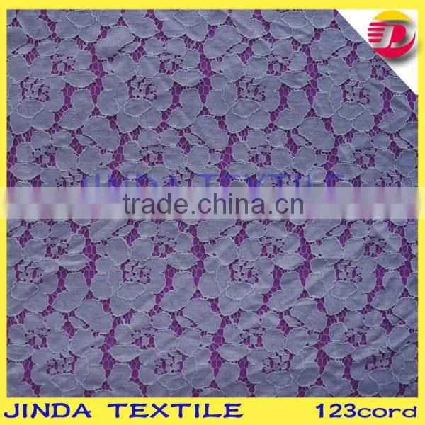 Fashion design african cord Lace fabric for wholesale