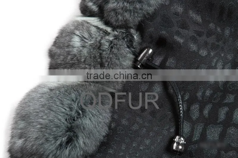 QD23121 Wholesale Retail 2013 Lady High Quality Chinchilla Warm Coat Plus Size Overcoat