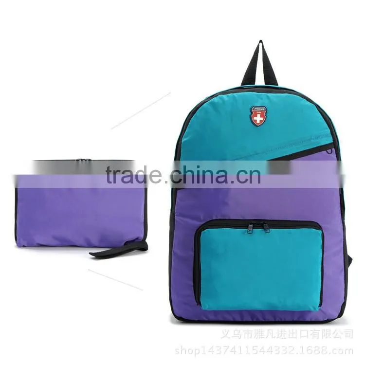 Factory Custom Outdoor Waterproof Sports Foldable Backpack