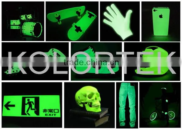 Nail polish colorants, natural non toxic glow in the dark pigment powder