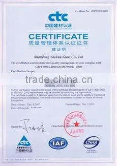 3-19mm silk screen glass for window and door