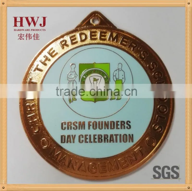 Custom Engraved Metal Medallion with IMI-hard filled enamel