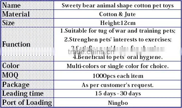 lion animal shape cotton pet toys for dog