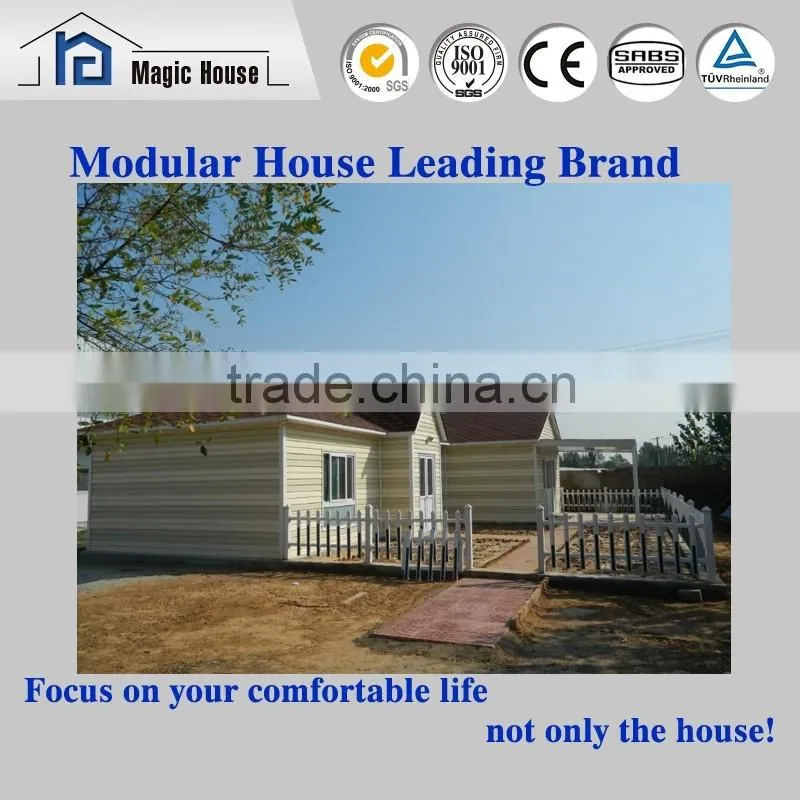 Hot Sales! Cheapest with Most Beautiful Two Bedroom Family Living Prefabricated Modular House, 7 Days Assembling