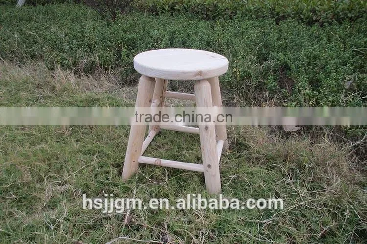 outdoor wooden garden stool