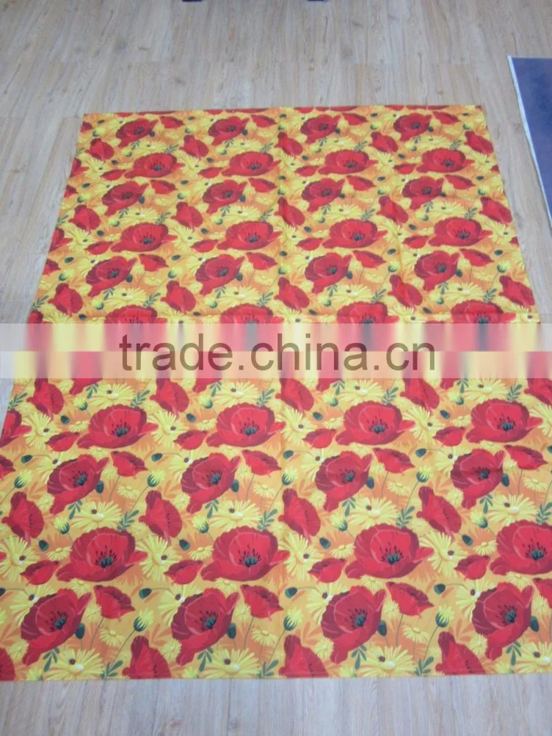 100% Polyester Colorful Printed Bathroom Curtain