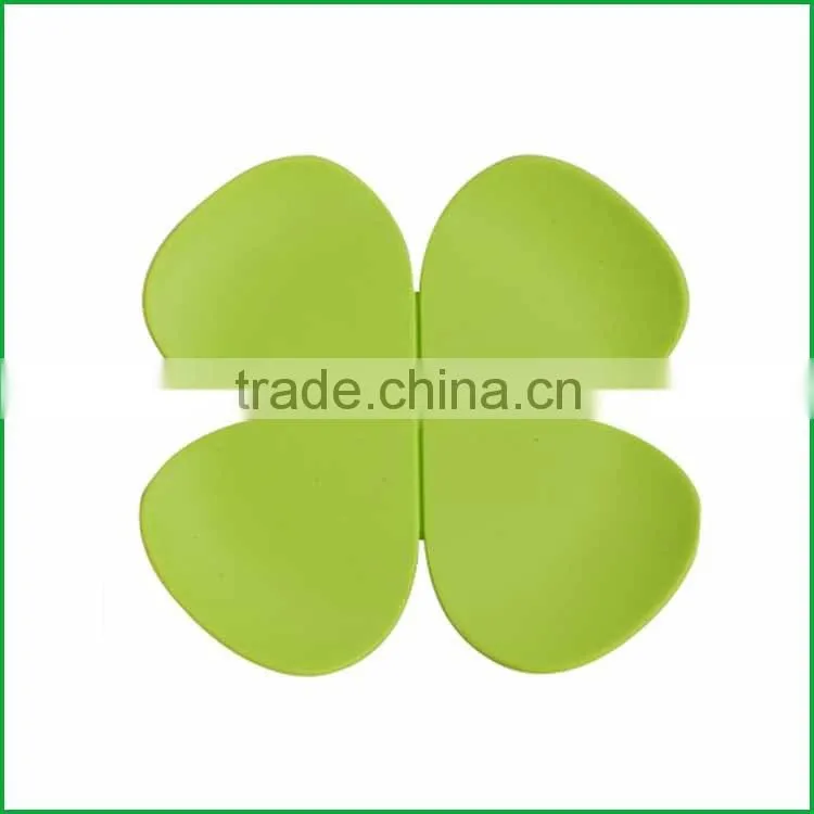soft pvc 2d/3d clover coasters