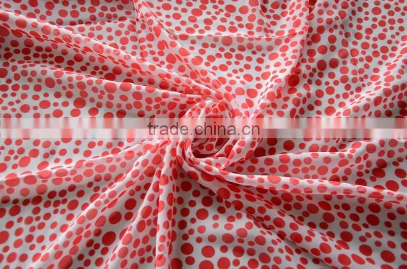 dot printing polyester 150D chiffon fabric