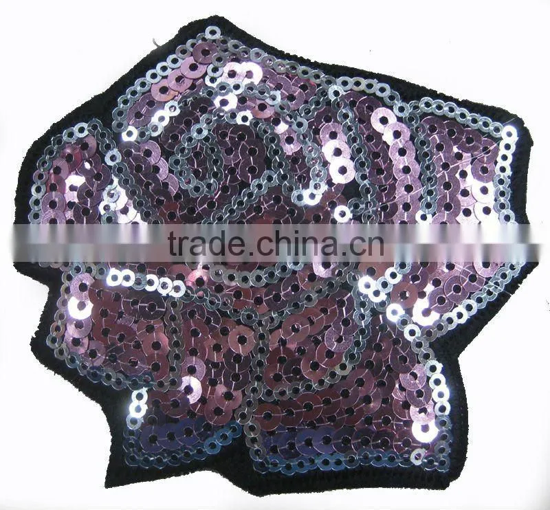 Sequin rose flower
