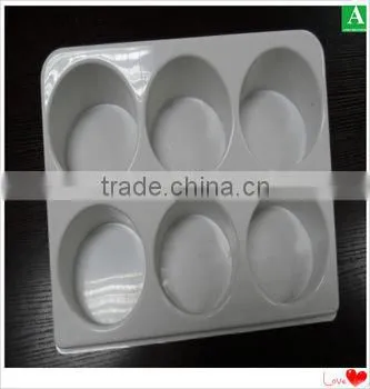 qualified black color ps chrome plastic thick compartments tray