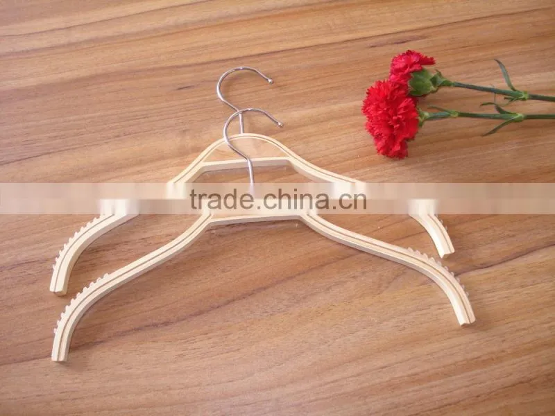 cheap wooden hanger /wooden coat hanger