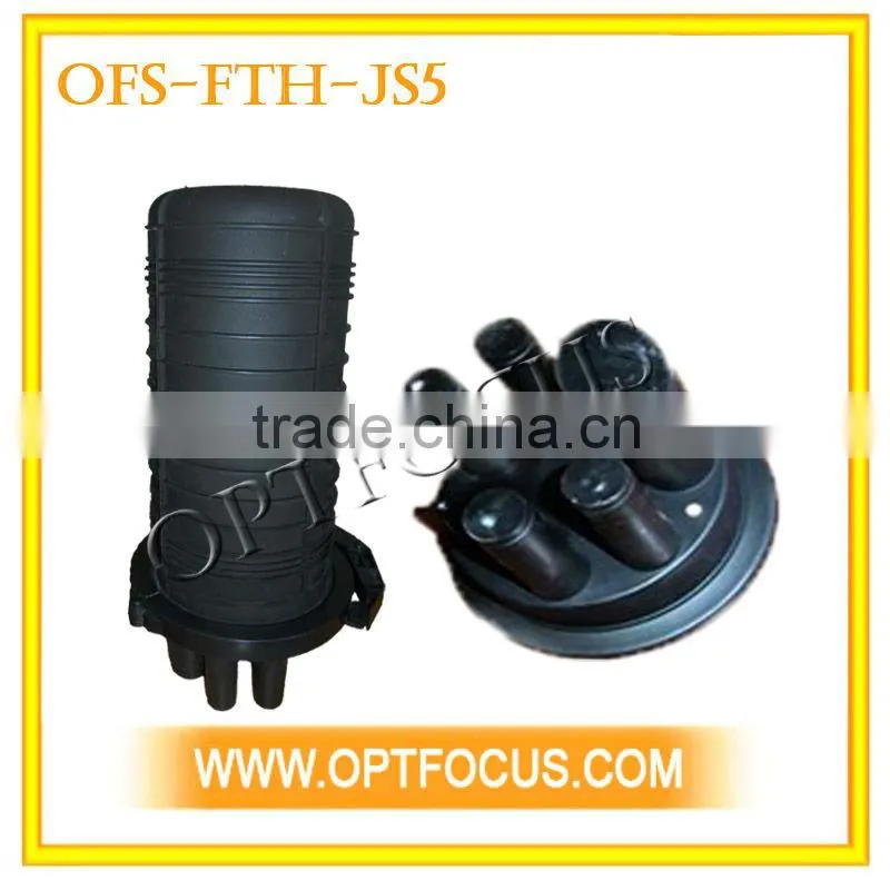 RoHS compliant 5 port Dome type Shrinkable seal fiber optic splice enclosure