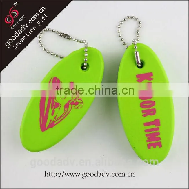 Wholesale lowest priced promotional custom foam float key ring