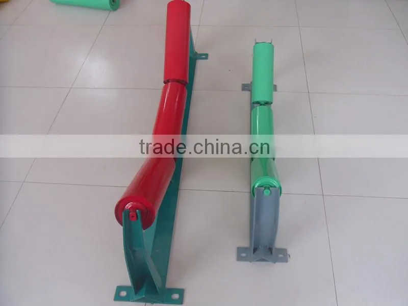 Three Roll Troughing Conveyor Idler Roller For Conveying Bulk Materials