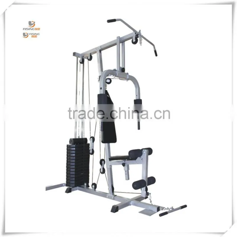 one station home gym with 150lb plastic weight qj-hm001