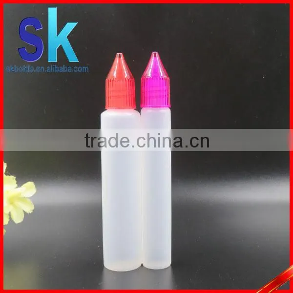 beautiful unicorn bottle 15ml 30ml pe plastic bottle with colorful screw cap for e liquid wholesale