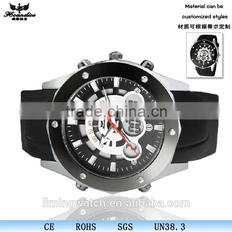 2015 hot sell silicone sport watch wrist watch