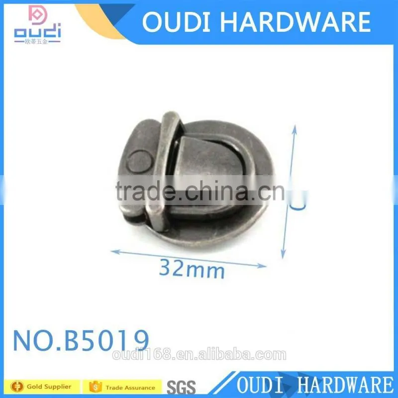 Nickel free locks for leather bags for fashion ladies bag turn locks