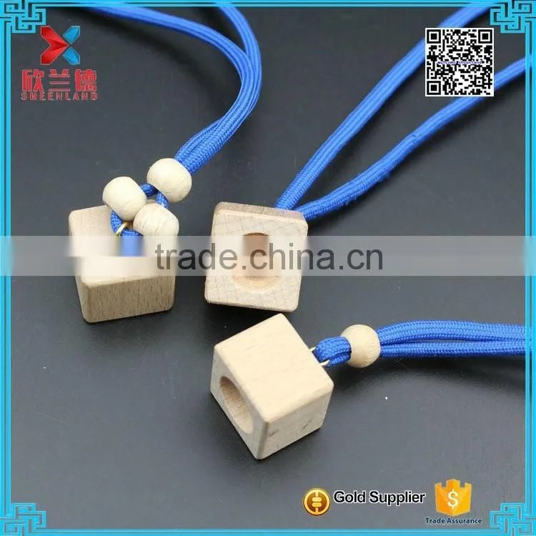 wholesale exquisite wooden cap for hanging car perfume bottle