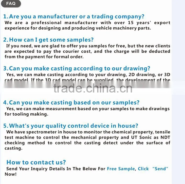 OEM Manufacturing Aluminium Die Cast For Auto Parts