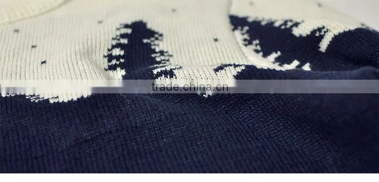 Men's round collar pure colour sweater for european style sweaters