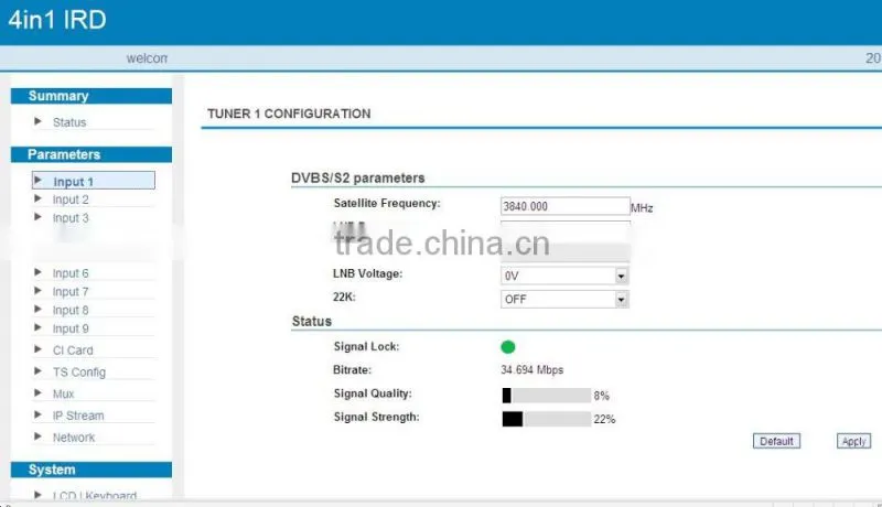 DVB S2 to IP Decoder , 48 SPTS UDP IRD with Mux Function