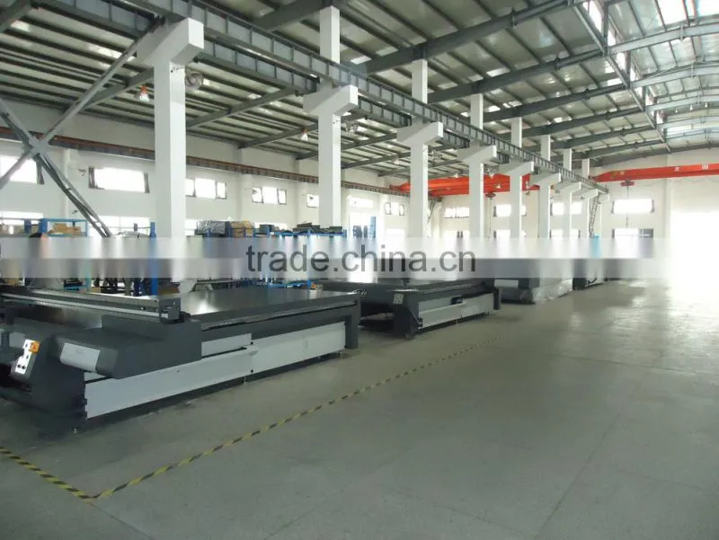 Versatile digital flatbed printer uv on glass wood acrylic