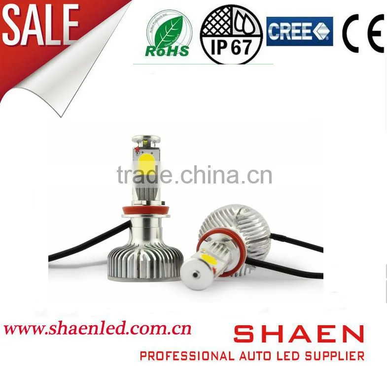 H11 1800lm cree chip led car headligt,3000k 4000k 6000k car led headlighting