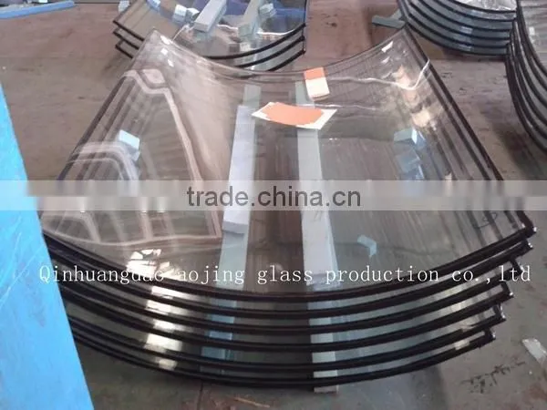 bronze insulated glas panel,10mm+15A+10mm toughened insulated glass for curtain wall , manufacturer , qinhuangdao